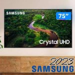Samsung Smart TV Crystal 75″ 4K CU8000 na Amazon
