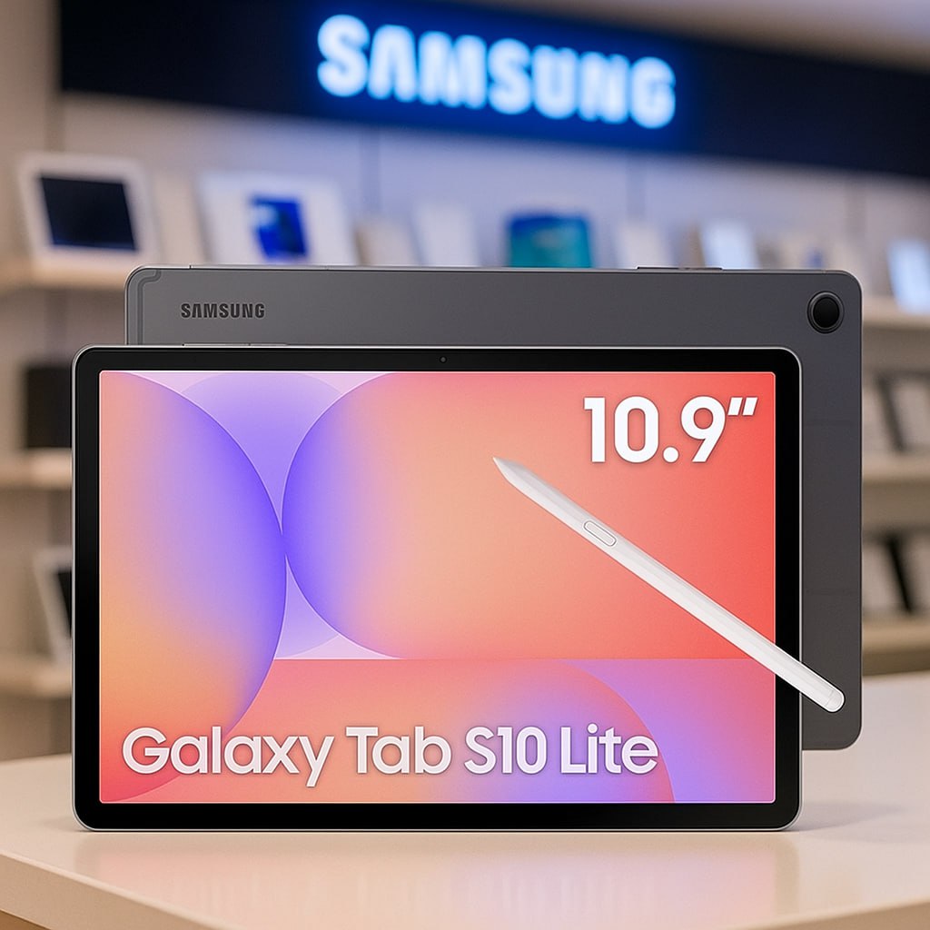 Samsung Tablet Galaxy Tab S10 Lite WiFi, 256GB, 8GB RAM, Tela 10.9″, S Pen e Capa Smartbook Cover Inclusas na Amazon