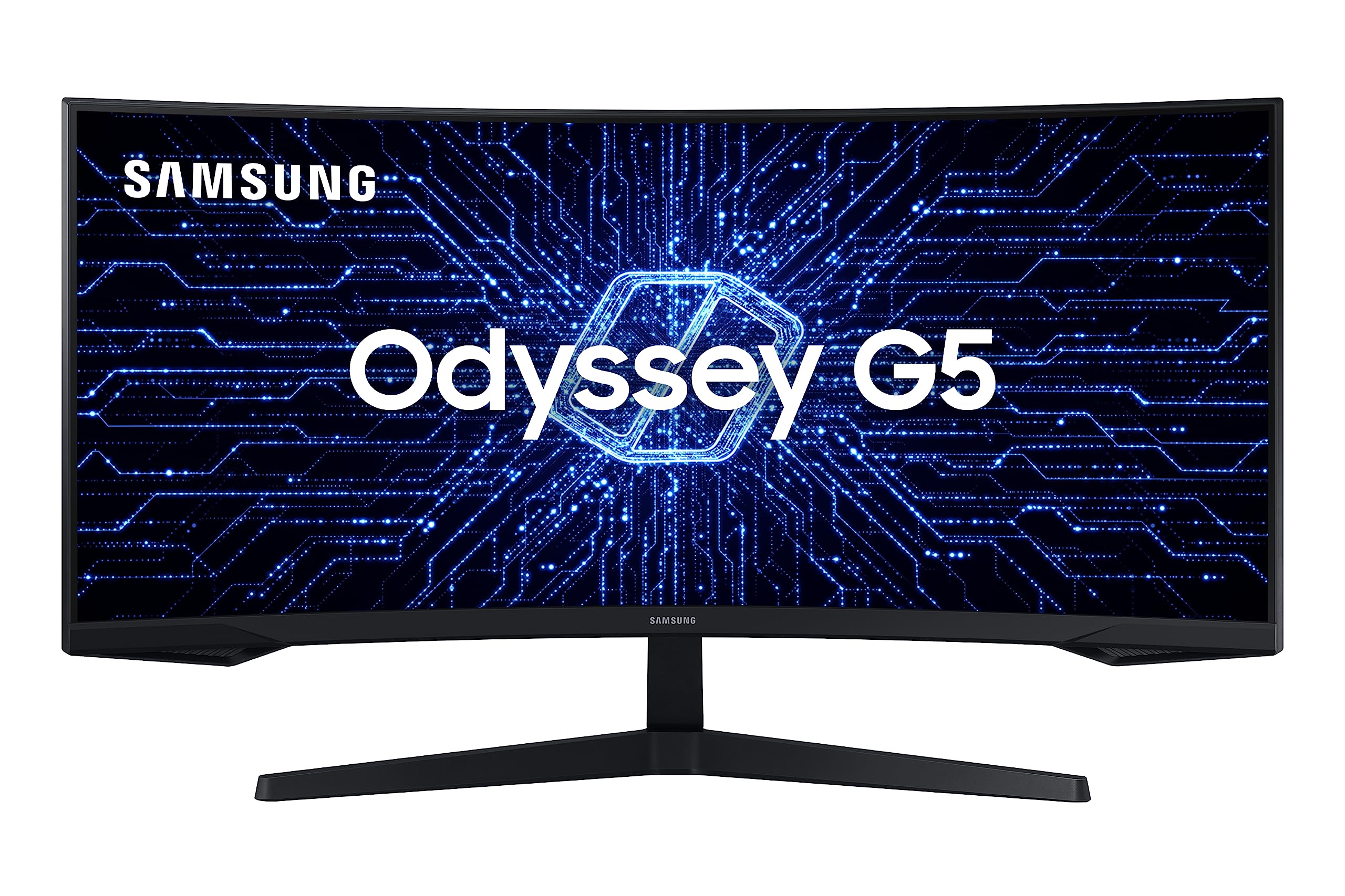 Samsung ‎C34G55TWWL Odyssey 34′ – Monitor Gamer Curvo, WQHD, 165Hz, 1ms, tela ultrawide, HDMI, Display Port, Freesync Premium, preto, série G5 na Amazon