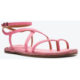 Sandália Couro Rosa Schutz na ZZ Mall