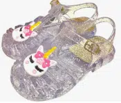 Sandália Infantil Bebê Meninas Unicórnio Glitter na Amazon
