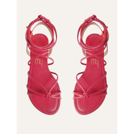Sandália MY Shoes Rasteira Rosa Barbichaco Bicolor na ZZ Mall