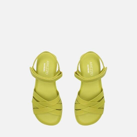 Sandália Rasteira Infantil Verde Arezzo Tiras Bambini na ZZ Mall