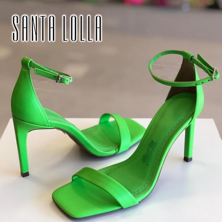 Sandália Santa Lolla Salto Fino Fivela Feminina na Magazine Luiza