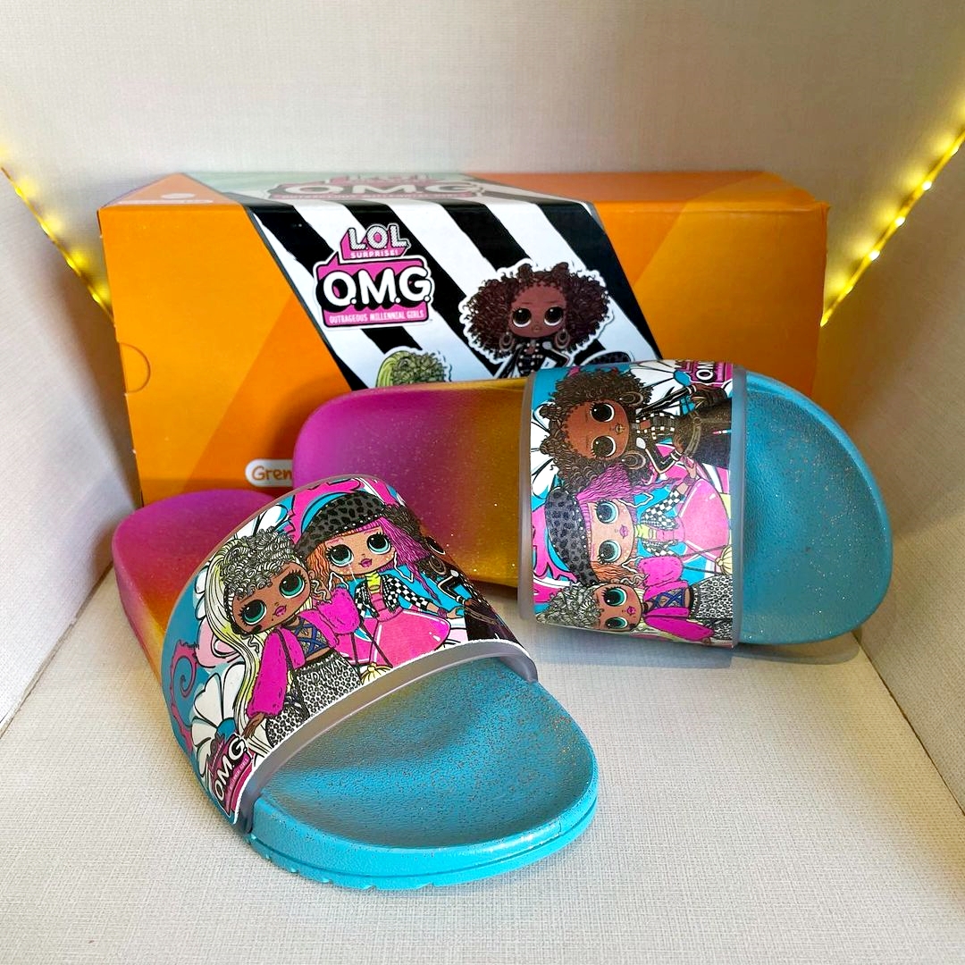 Sandália Slide LOL OMG Hit Chinelo De Gáspea Infantil Meninas na Amazon