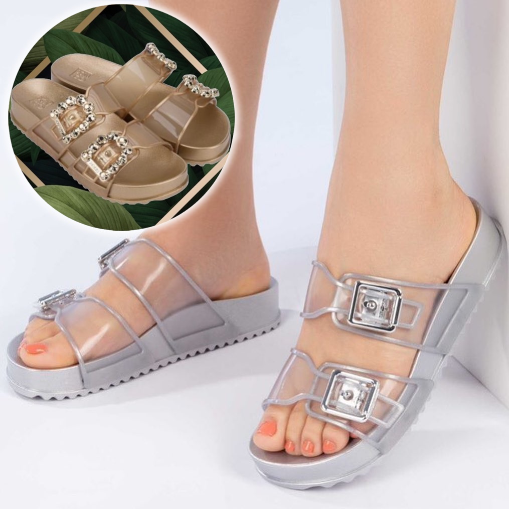 Sandália slide ZAXY GLOSS PARTNER AD, Zaxy, feminino na Amazon