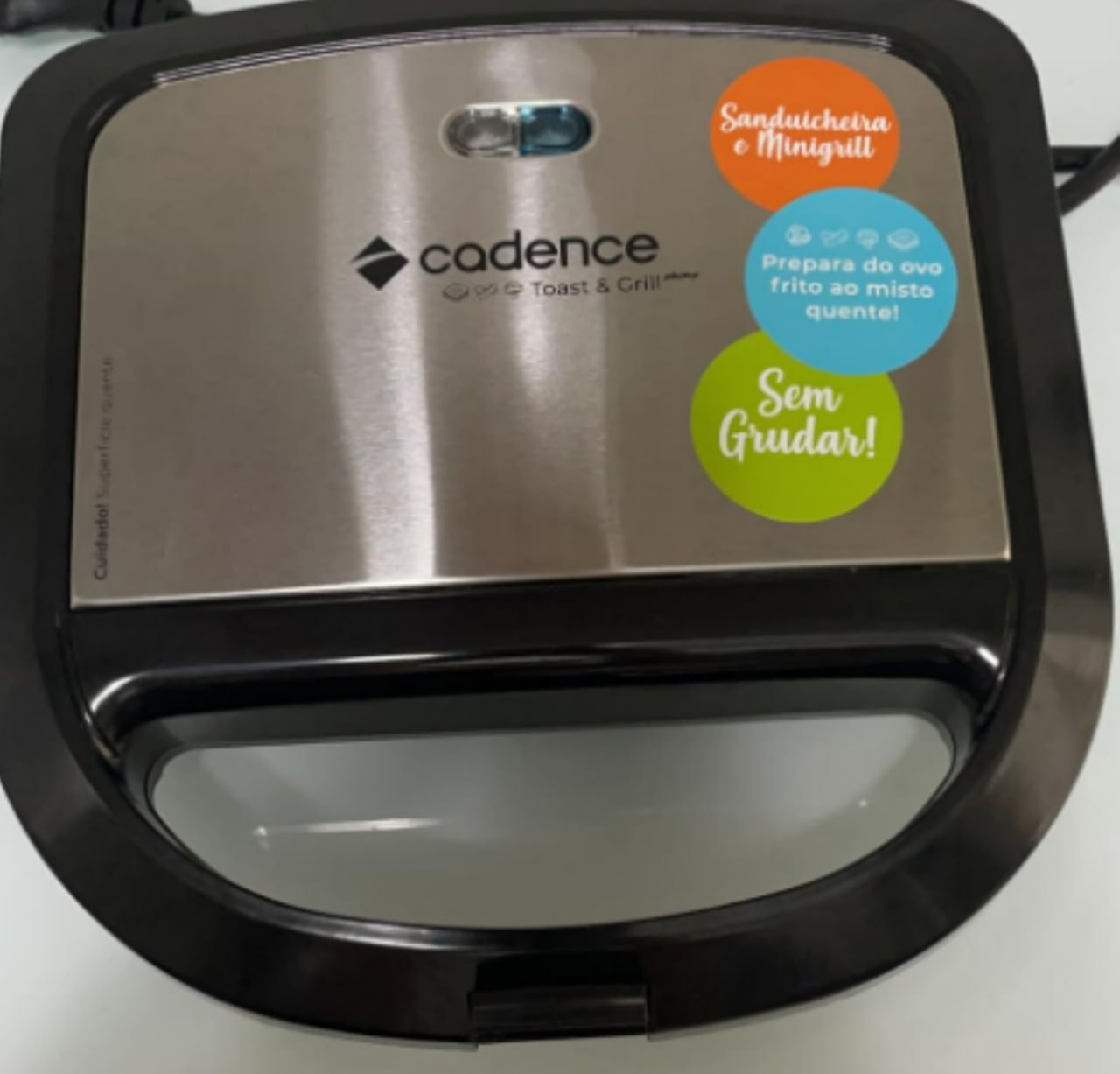 Sanduicheira Cadence Com Inox – SAN615, Modelo: SAN615-127V na Amazon