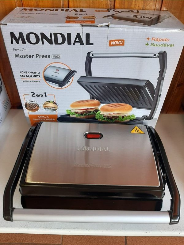Sanduicheira e Grill Britânia BGR27I Press 2 em 1 850W na Amazon