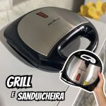 Sanduicheira e grill, Crome inox, Preto, 110V, Britânia na Amazon