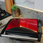 Sanduicheira e grill, Press inox red, 1100w, Vermelho, 220V, Philco na Amazon