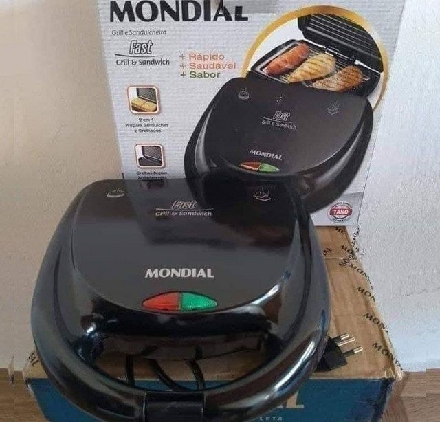 Sanduicheira Fast Grill e Sandwich Mondial S-12 750W – Preta na Casas Bahia
