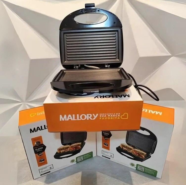 Sanduicheira Mallory Classic Grill na Amazon