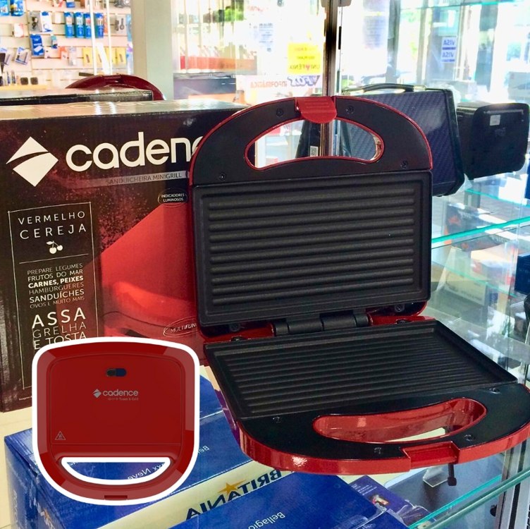 Sanduicheira Minigrill Cadence Colors Vermelha 127V – SAN261, Modelo:SAN261-127V na Amazon