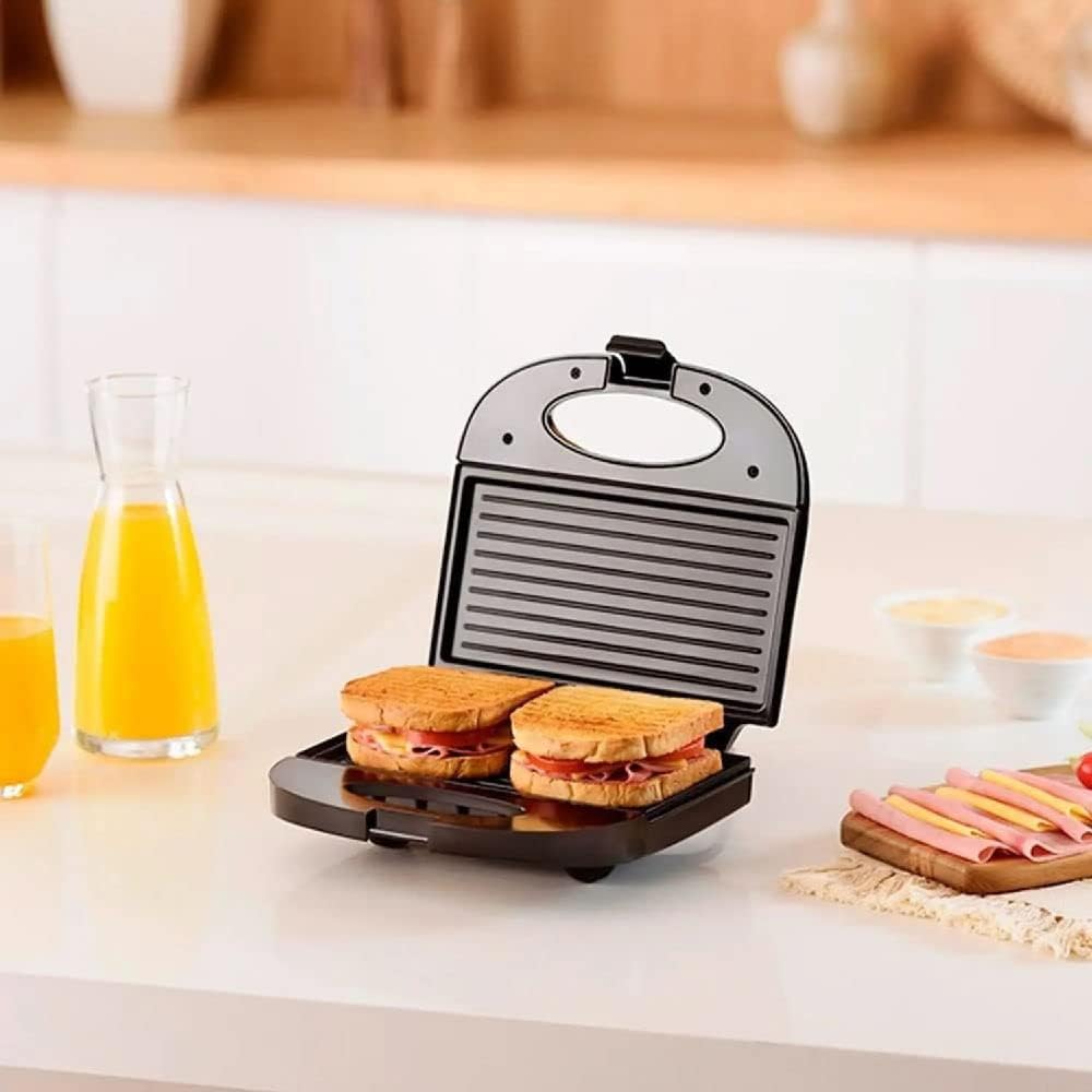 Sanduicheira Snack Time 2 em 1 Elgin Sanduicheira e Grill Antiaderente Preta 127V na Amazon