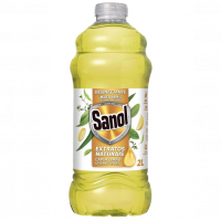 Sanol Desinfetante Extratos Naturais Capim Limão & Folhas Verdes 2 Litros Amarelo na Amazon