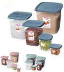 Sanremo Conjunto de Potes Plástico com Volumes de 200ml, 800ml, 1700ml, 4500ml e 7000ml na Amazon