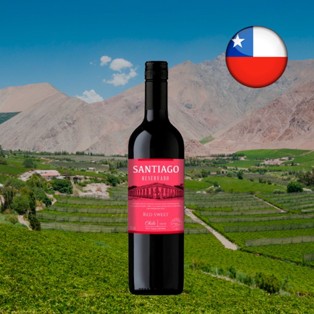 Santiago Vinho Tinto Chileno Reservado Sweet Red 750 Ml na Amazon