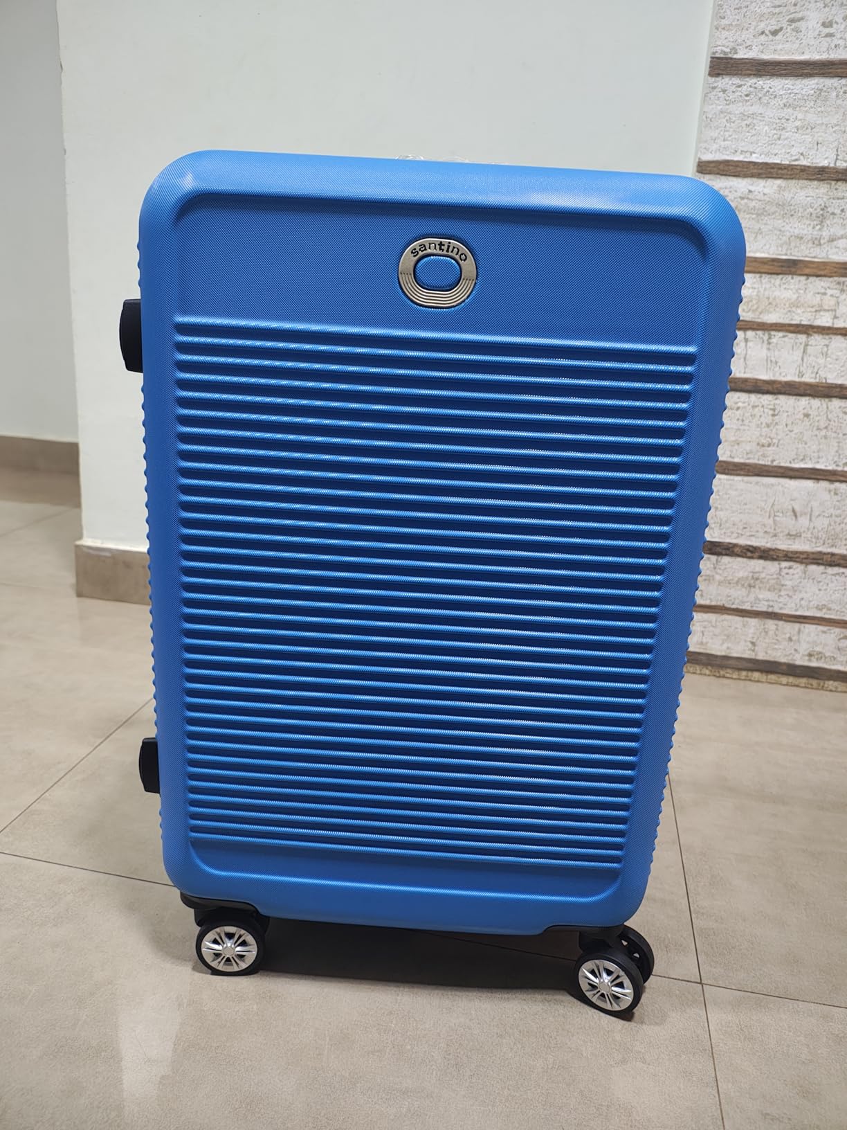 SANTINO, Mala de Bordo Pisa Rígida 4 Rodas 360º Santino P – Azul na Amazon
