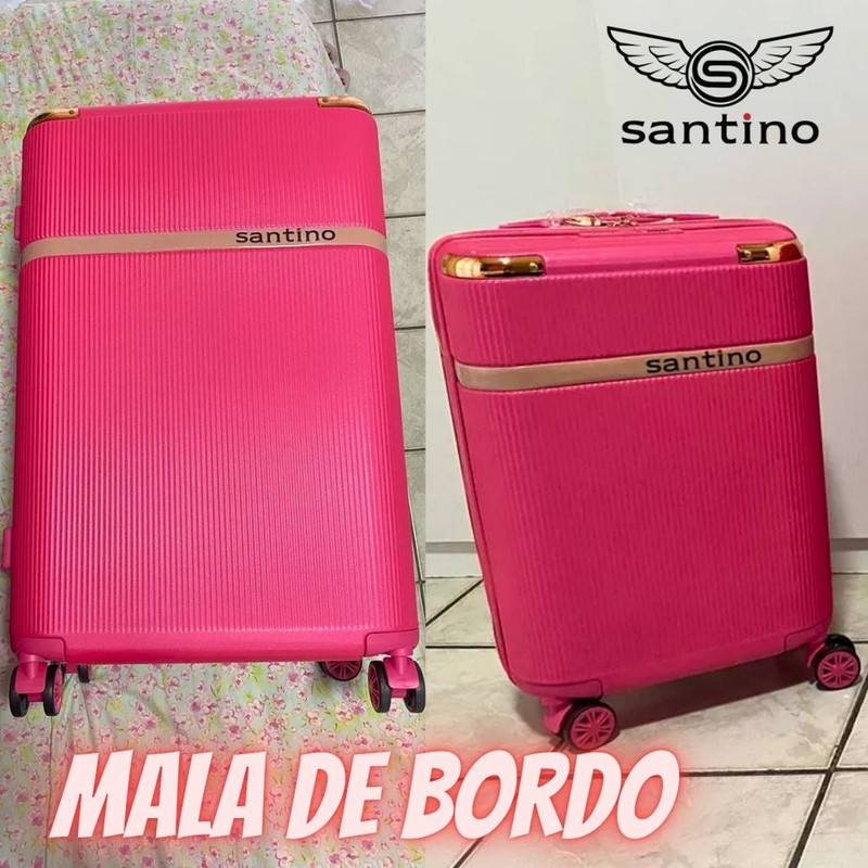 SANTINO, Mala de Bordo Versalhes Rígida 360° Santino P- ASDV501P Cor: Pink na Amazon