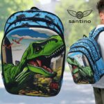 SANTINO, Mochila Infantil No Limits Dino by Santino Poliéster Azul NLM11U12 na Amazon