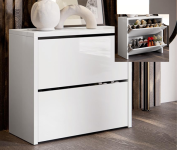 Sapateira Articulada Safira 2 Portas Basculante Mell (Branco) na Amazon