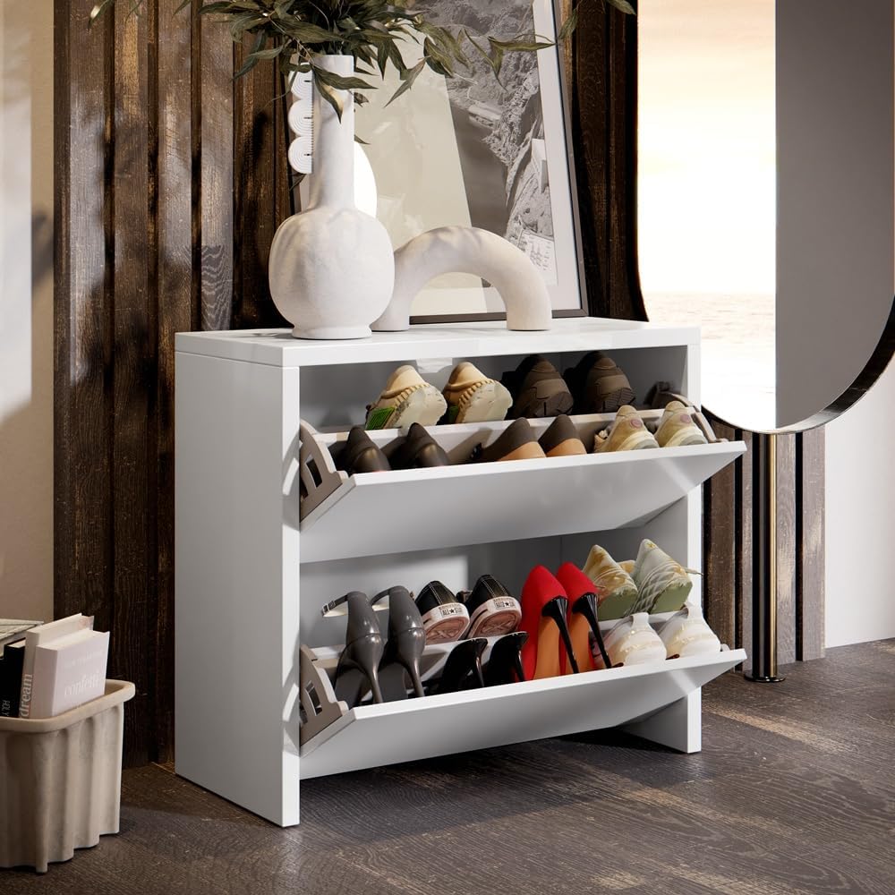Sapateira Articulada Safira 2 Portas Basculante Mell (Branco) na Amazon
