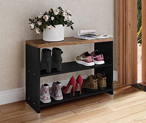 Sapateira Safira New – Preto/Freijó na Amazon