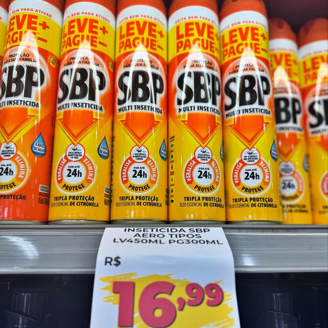 SBP Inseticida Aerossol Com Óleo De Citronela Laranja 450ml na Amazon