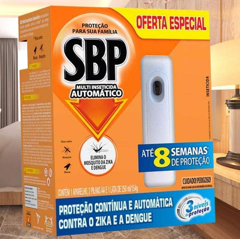 SBP Multi Inseticida Automático Aparelho + Refil 250ml – Duração até 8 semanas na Amazon
