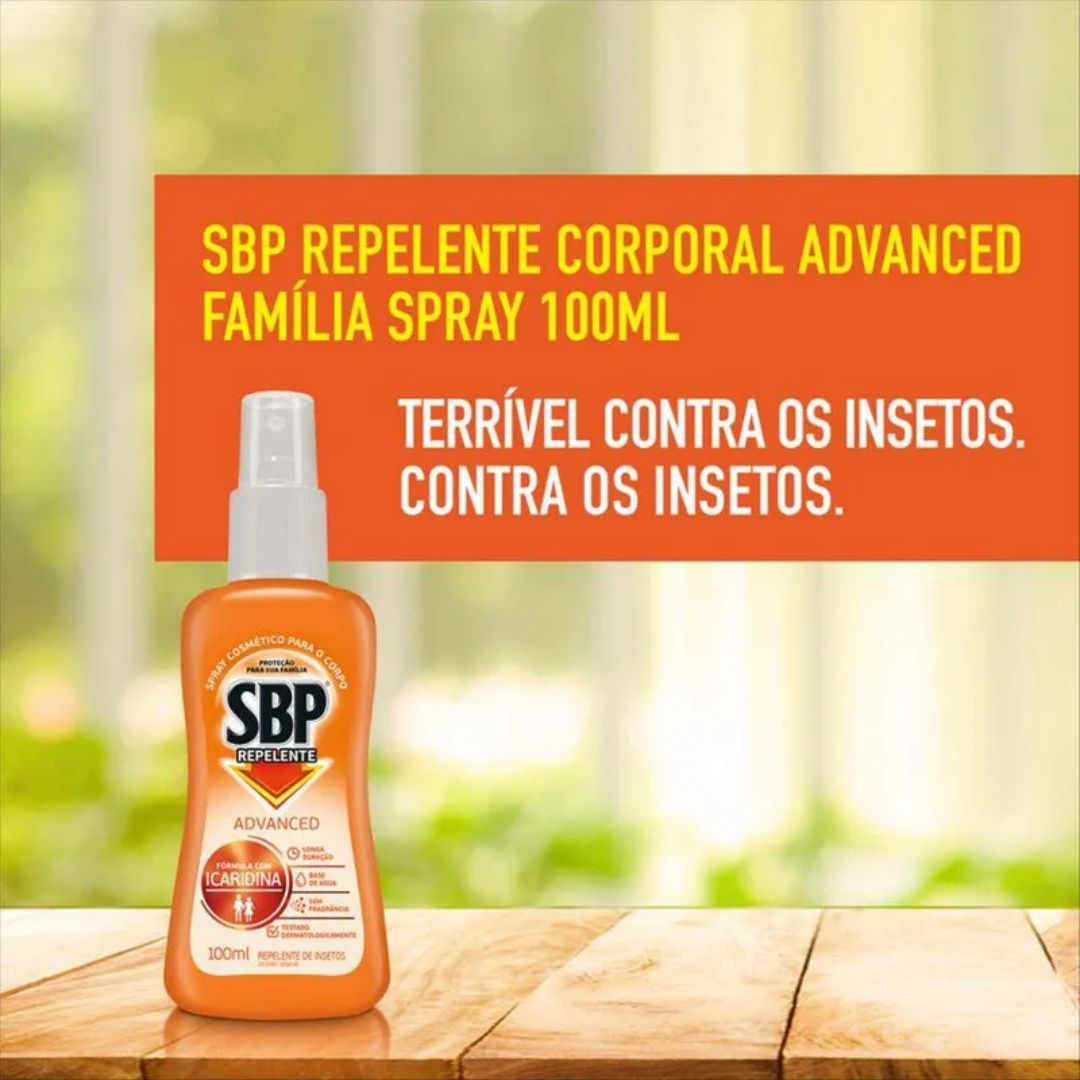 SBP Repelente Advanced Spray Family 100 ml na Amazon