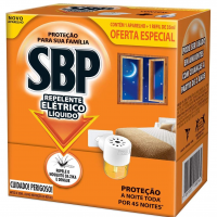 SBP Repelente Elétrico Líquido 45 Noites Novo Aparelho + Refil na Amazon