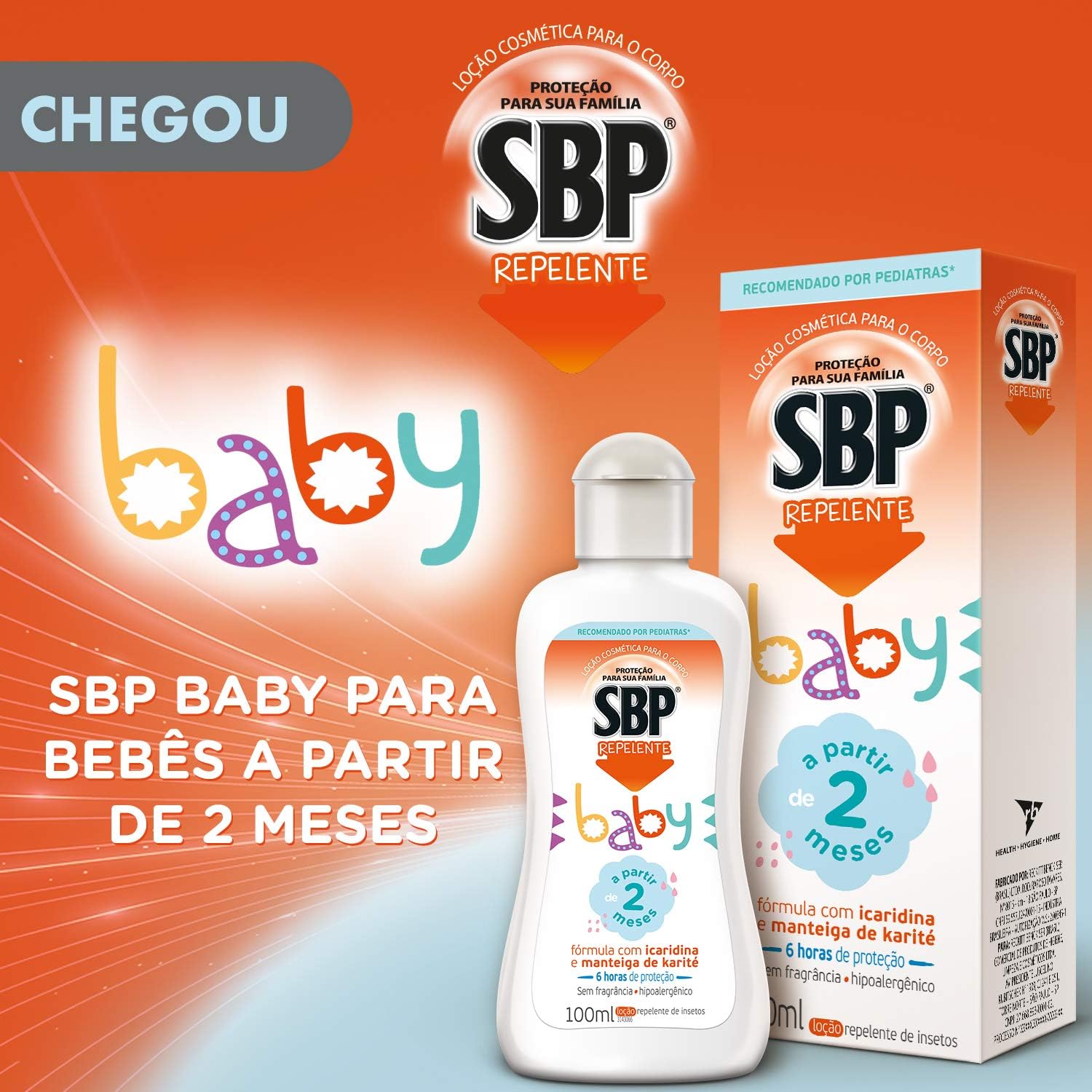 SBP – Baby Loção Repelente Corporal Infantil, 100 ml na Amazon