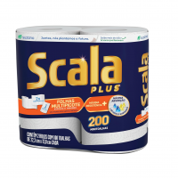 Scala Plus Papel Toalha Multipicote, 200 Toalhas (2 Rolos De 100 Toalhas Cada) na Amazon