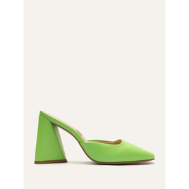 Scarpin Mule Bico Quadrado Verde - MY SHOES na ZZ Mall