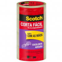 Scotch, 3M, Fita De Empacotamento Corta Fácil, 4 Rolos, 45mm X 40M na Amazon