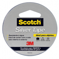 Scotch, 3M, Fita Silver Tape - 45 Mm X 5 M, Multicor na Amazon Scotch, 3M, Fita Silver Tape - 45 Mm X 5 M, Multicor na Amazon