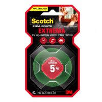Scotch, 3M, Fixa Forte, Fita Dupla Face, Fixação Extrema, 24mm X 2m na Amazon