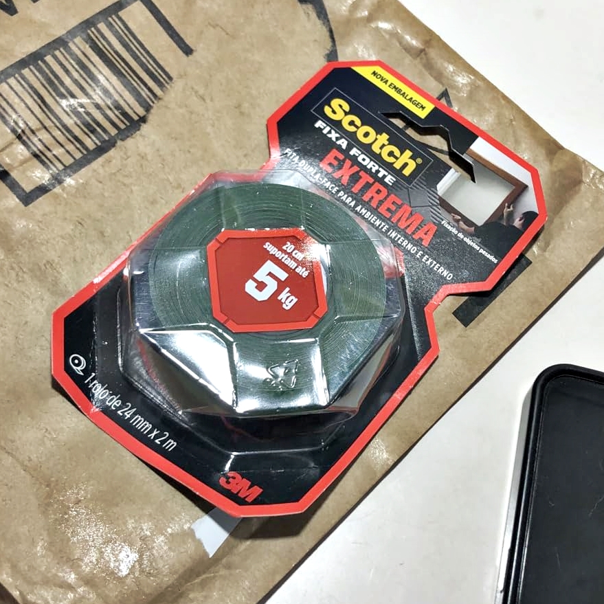 Scotch, 3M, Fixa Forte, Fita Dupla Face, Fixação Extrema, 24mm x 2m na Amazon