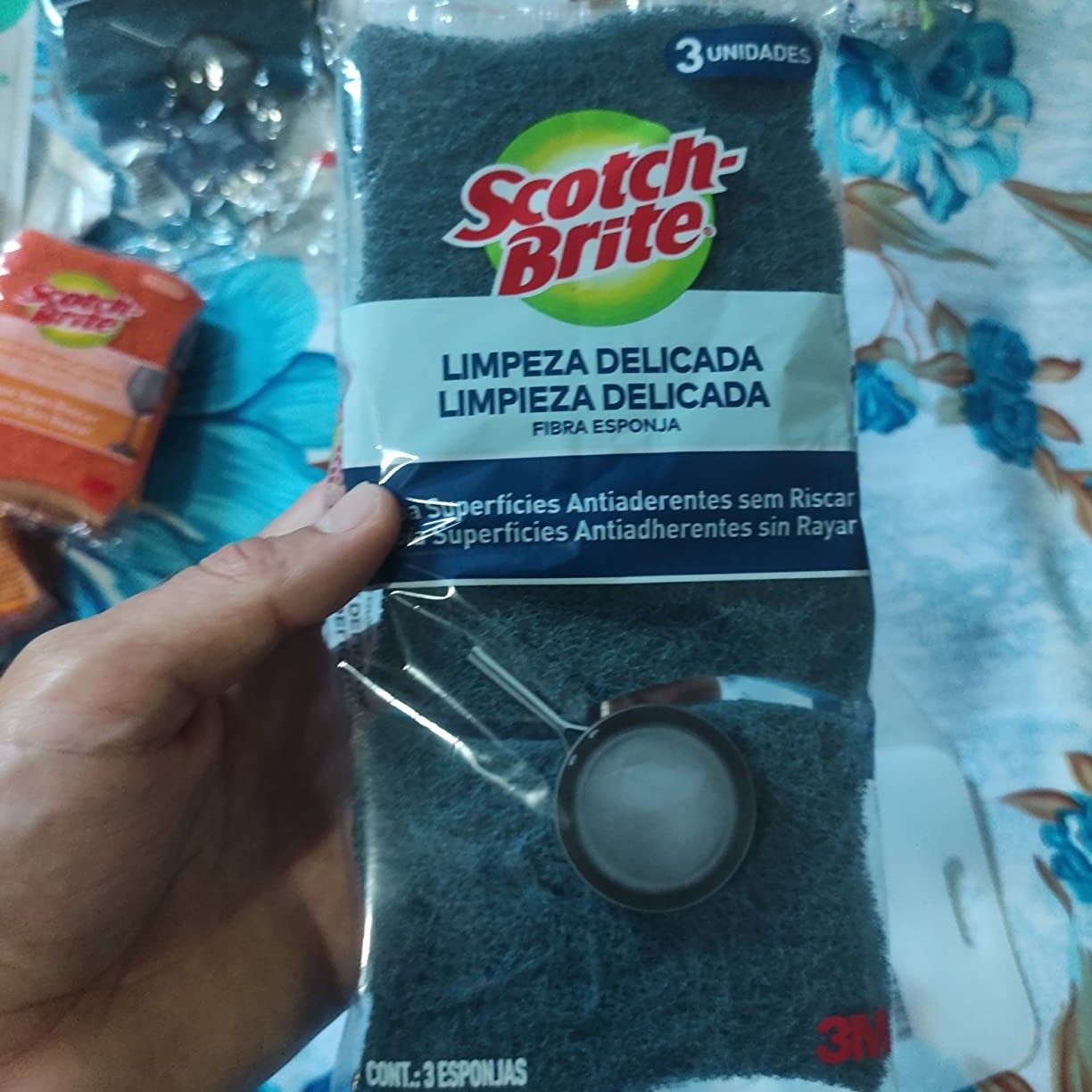 Scotch-Brite 3M, Esponja Anti-aderente – 3 unidades na Amazon