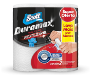Scott Duramax Pano Reutilizável em Rolo, Branco, 2 Unidades na Amazon