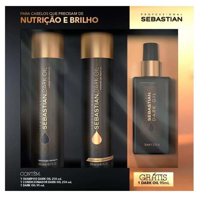 Sebastian Dark Oil Kit Shampoo+ Condicionador + Óleo na Magazine Luiza