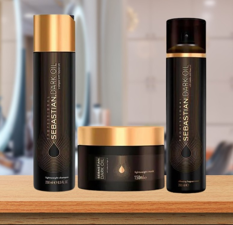 Sebastian Dark Oil Kit – Shampoo + Máscara + Perfume para Cabelo na Magazine Luiza