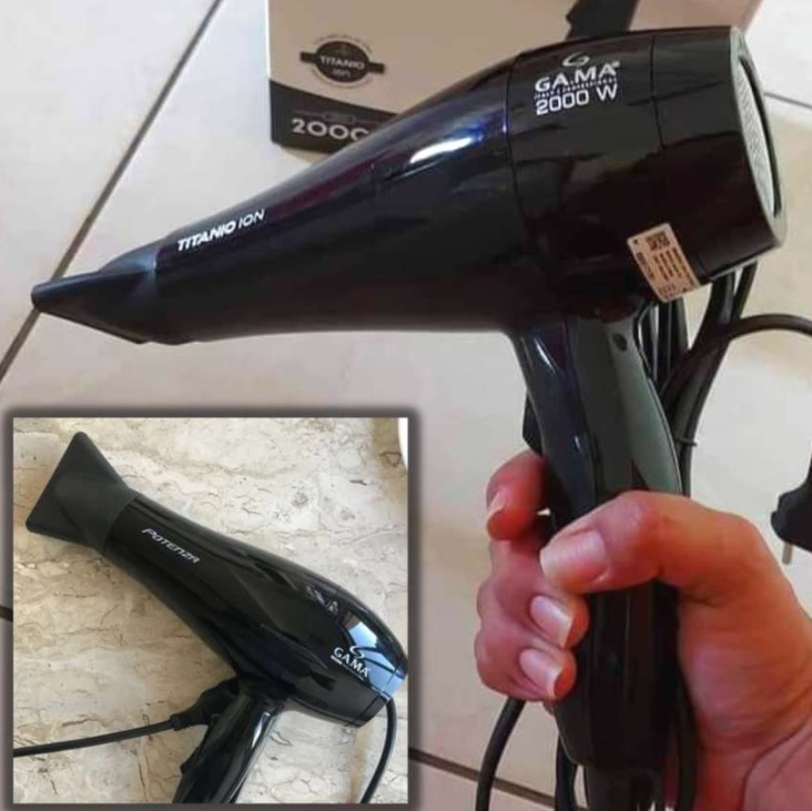 Secador de Cabelo Gama Italy Titanio Ion Preto – 2000W 2 Velocidades na Magazine Luiza