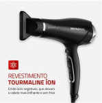Secador de Cabelo Mondial Tourmaline Íon Preto – e Prata 2000W 2 Velocidades Chrome Black SCN-04 na Magazine Luiza