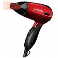 Secador Mondial, Max Travel, Bivolt, Preto/Vermelho, 1200W - Marketplace na Amazon