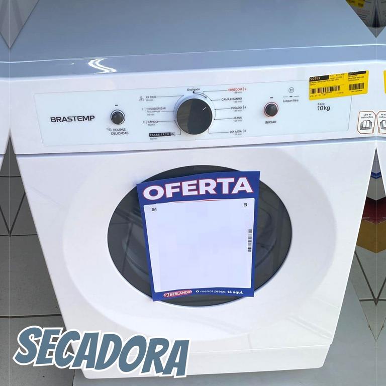 Secadora de Roupas de Piso Brastemp 10kg BSR10BB – 9 Programas de Secagem na Magazine Luiza