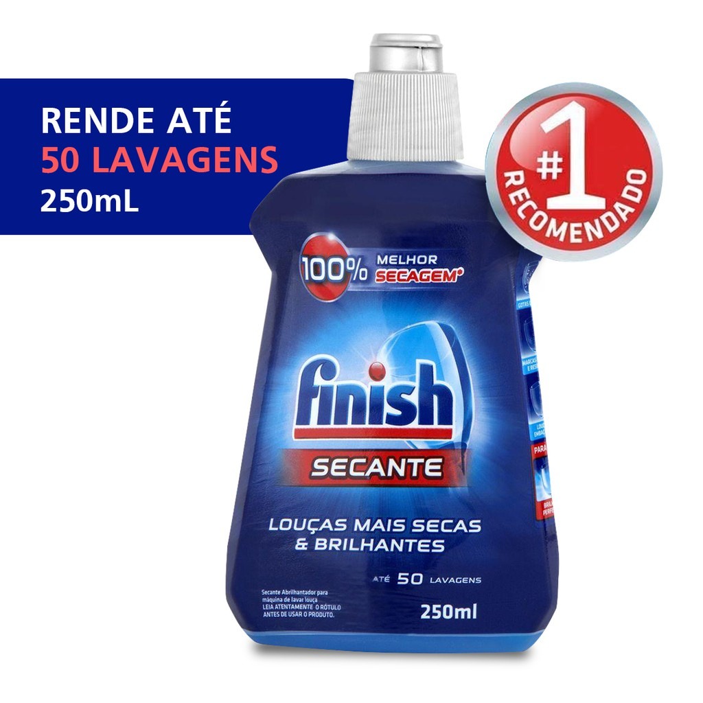 Secante para Lava-Louças Finish Abrilhantador 250ml na Amazon