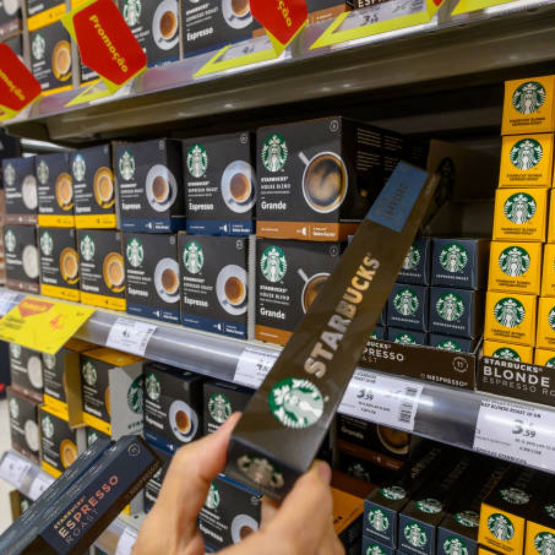 Seleção de cápsulas Starbucks para Dolce Gusto ou Nespresso na Amazon