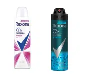 Seleção de Desodorante Antitranspirante Aerosol Masculino ou Feminino Rexona 72 horas – 150ml na Amazon