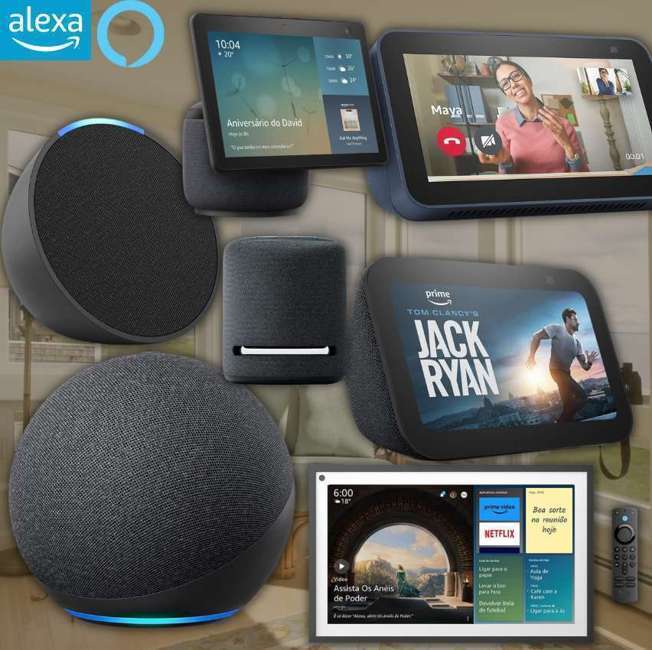 Seleção de Dispositivos Alexa com até 42% OFF + Cupom De R$ 50 na Amazon